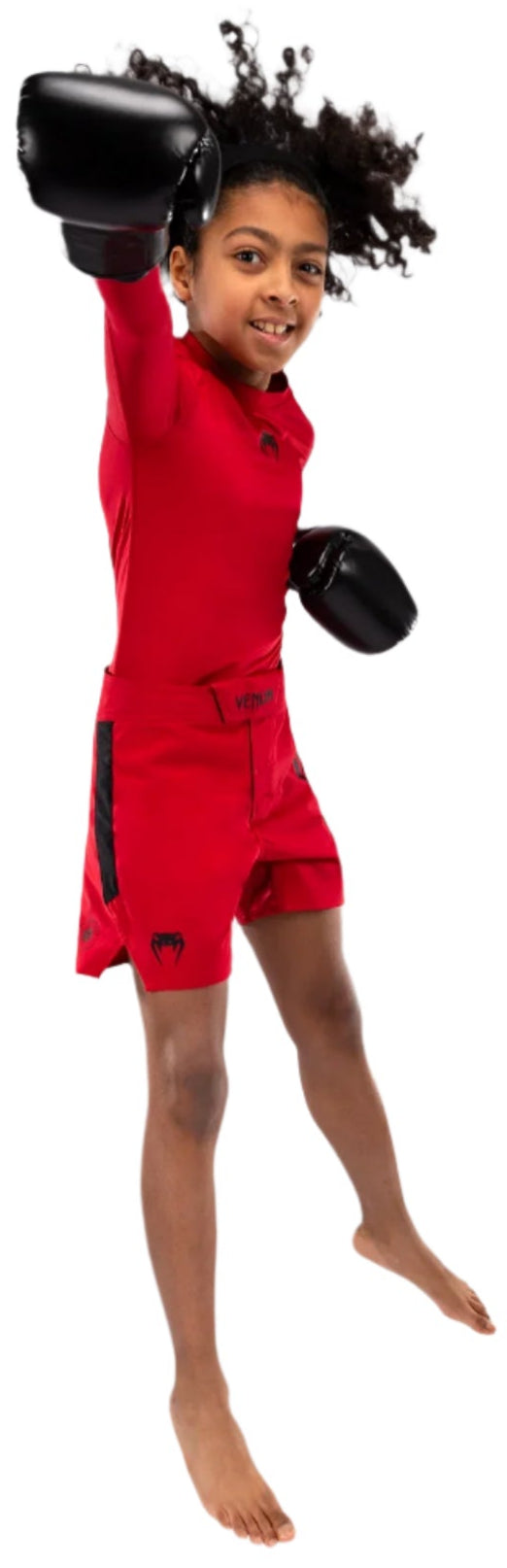 Venum Light Kids Fight Shorts - Cherry Red