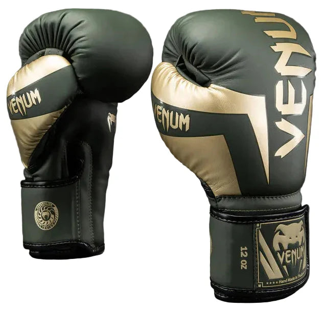 Venum Elite Boxing Gloves - Khaki