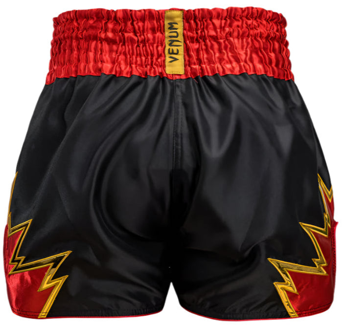 Venum Inferno Muay Thai Shorts - Black/Gold/Red