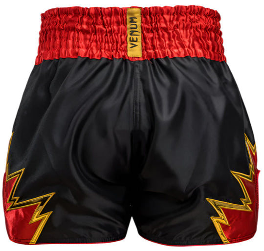 Venum Inferno Muay Thai Shorts - Black/Gold/Red