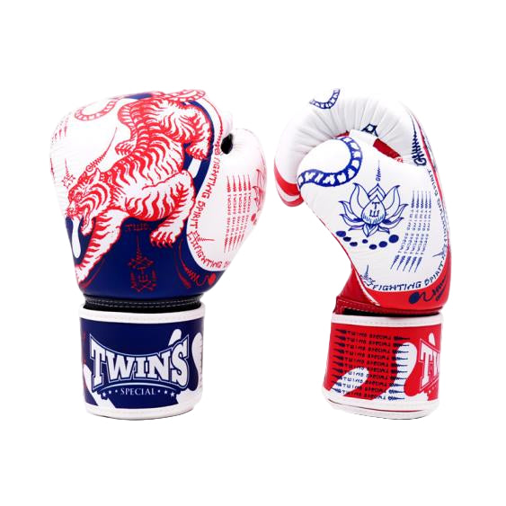 Twins Special Yant Boxing Gloves - Blue/Red