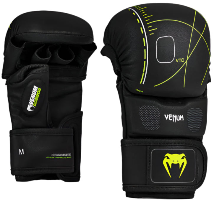 Venum Training Camp 4.0 Sparring Gloves - Black/Neo Green