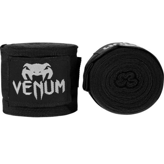 Venum Kontact Boxing Hand Wraps - Black - 4.5m (180 in)