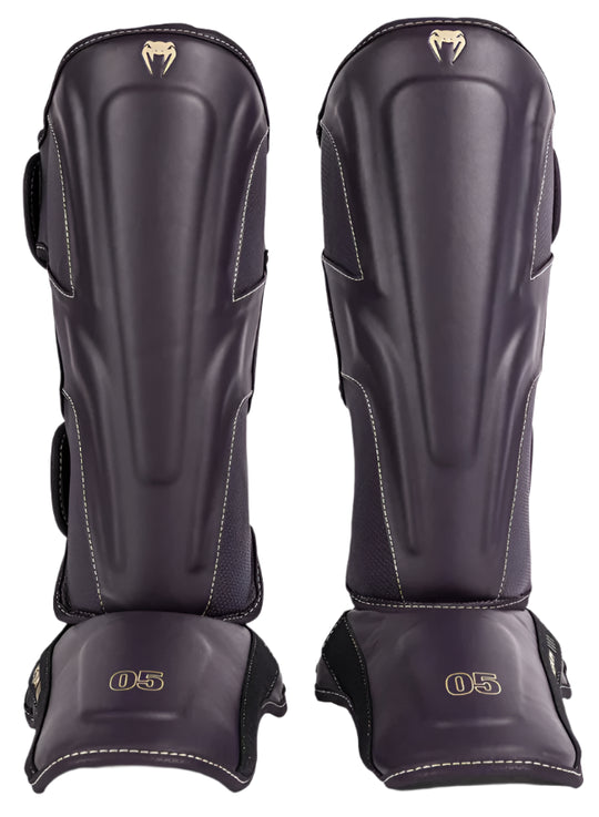 Venum Impact Evo Shin Guards - Deep Purple