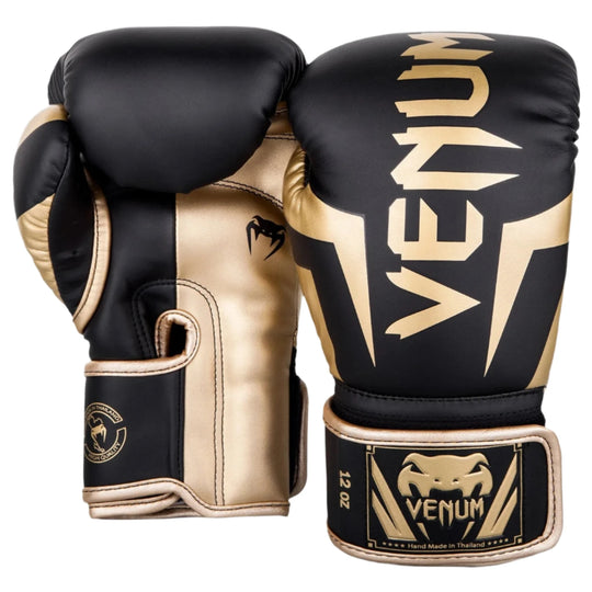Venum Elite Boxing Gloves - Black/Gold