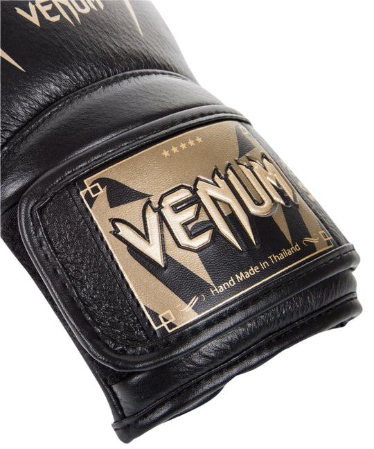 Venum Giant 3.0 Boxing Gloves - Nappa Leather - Black/Gold