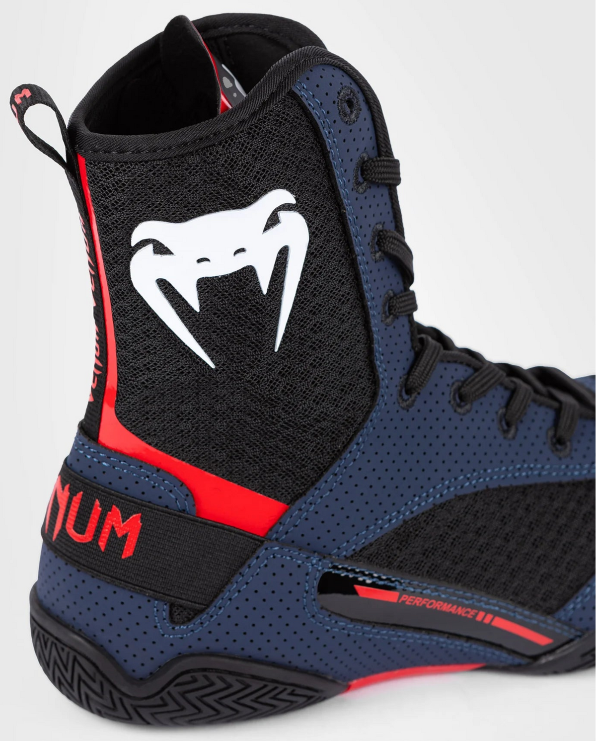 Venum Elite Boxing Shoes - Navy/Black/Red