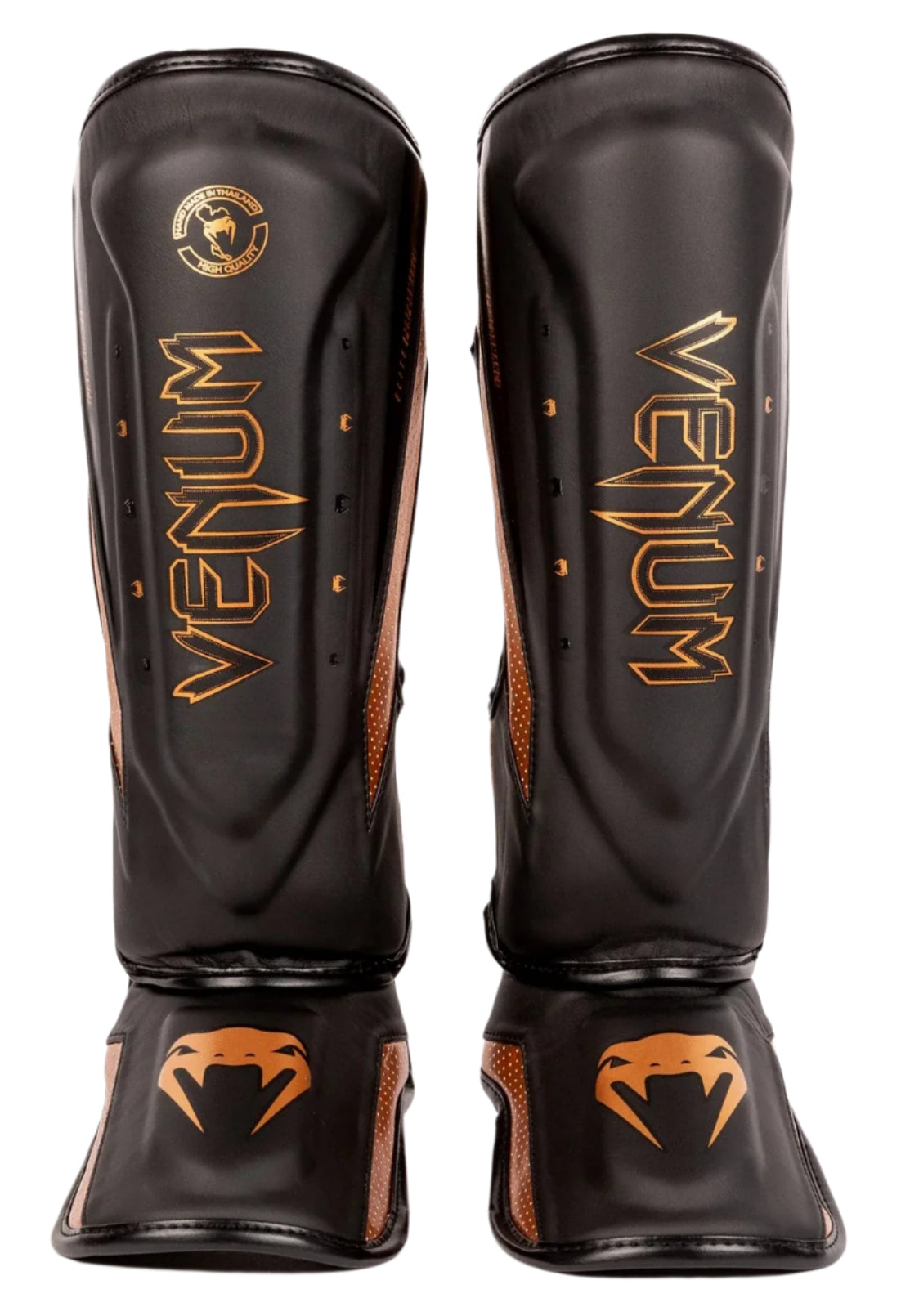 Venum Elite Evo Shinguards - Black/Bronze
