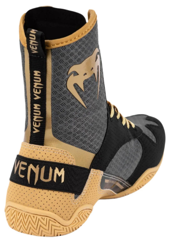 Venum Elite Boxing Shoes - Black/Beige
