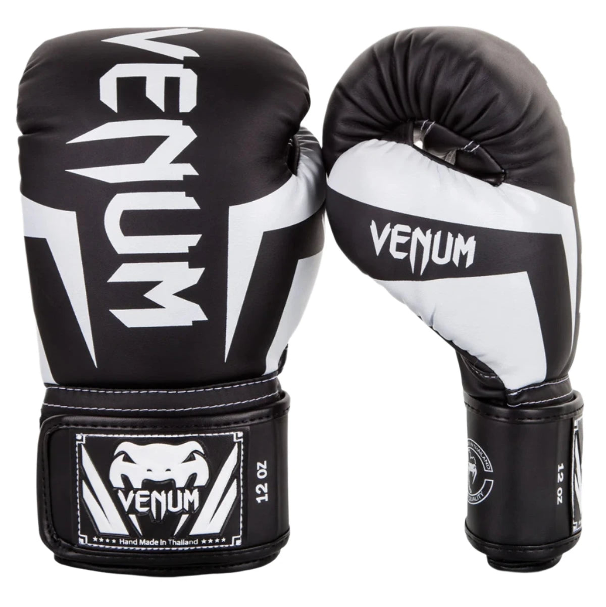 Venum Elite Boxing Gloves - Black/White