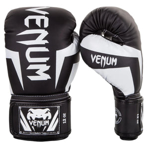 Venum Elite Boxing Gloves - Black/White