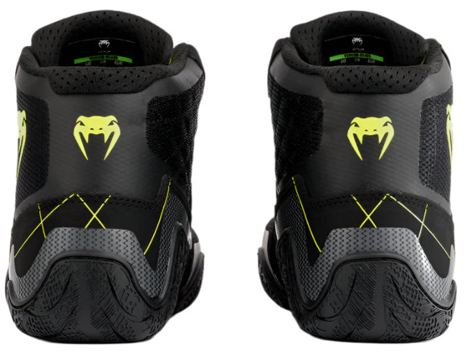 Venum Training Camp 4.0 Wrestling Shoes - Black/Neon Green