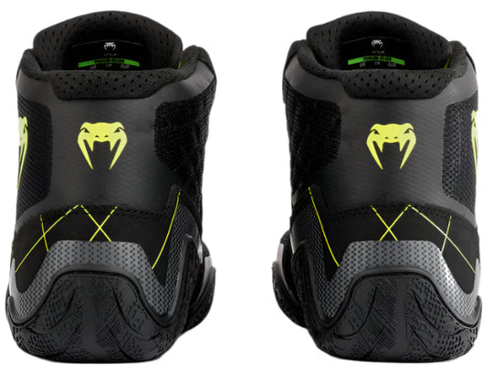 Venum Training Camp 4.0 Wrestling Shoes - Black/Neon Green