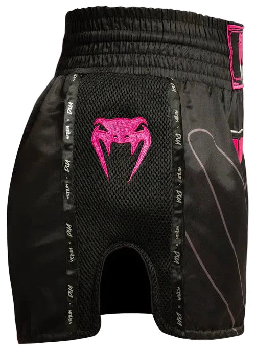 Venum x Dua Muay Thai Shorts - Black/Fuscia Pink