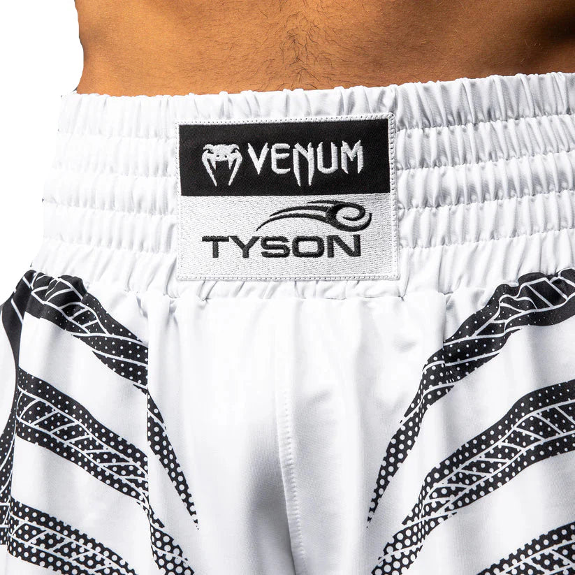 Venum x Mike Tyson Tiger Boxing Shorts - Optical White/Deep Black