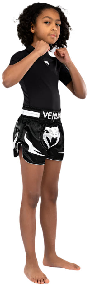 Venum Inferno Kids Thai Shorts - Black