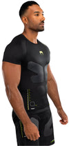 Venum Training Camp 4.0 Short Sleeve Rashguard - Black/Neon Green