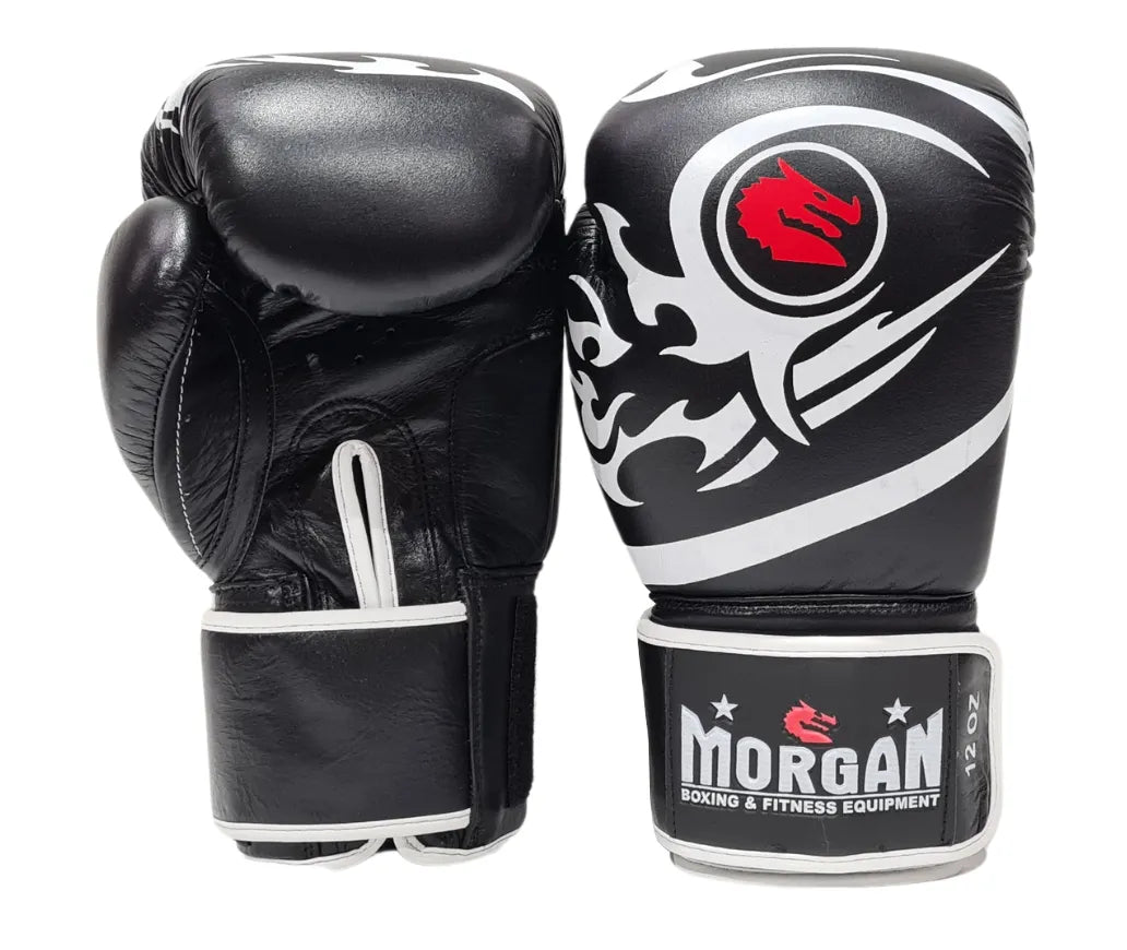 Morgan Sports V2 Mexican Leather Head Guard Boxing MMA Gear Black Free Delivery