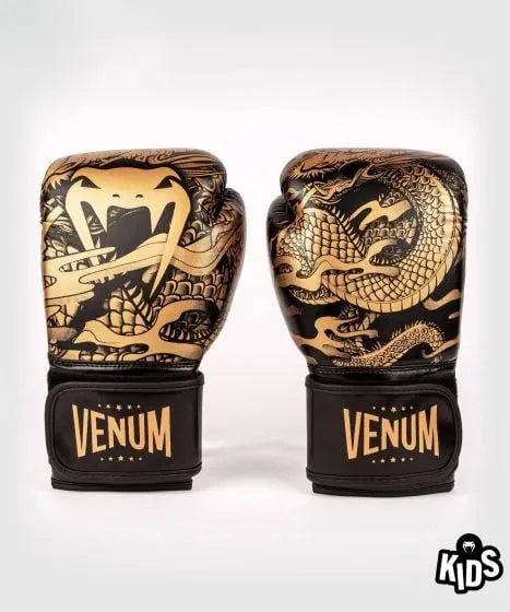 Venum Dragon'S Flight Boxing Gloves - For Kids - Black/Bronze