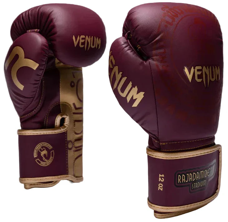 Venum X Rajadamnern Boxing Gloves - Burgundy