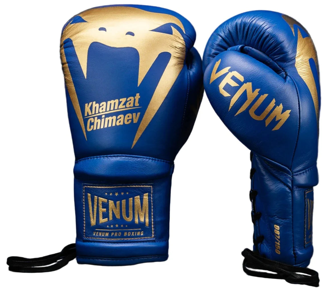 Venum X Chimaev Wild Borz Giant 2.0 Khamzat Pro Boxing Gloves - Blue/G