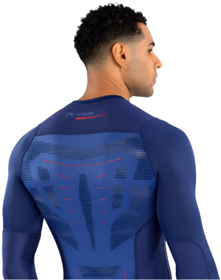 Venum Technical 3.0 Long Sleeve Rashguard - Night Blue