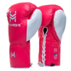 Hit N Move Horse Hair Suvari Boxing Gloves - Lace Up - Pink