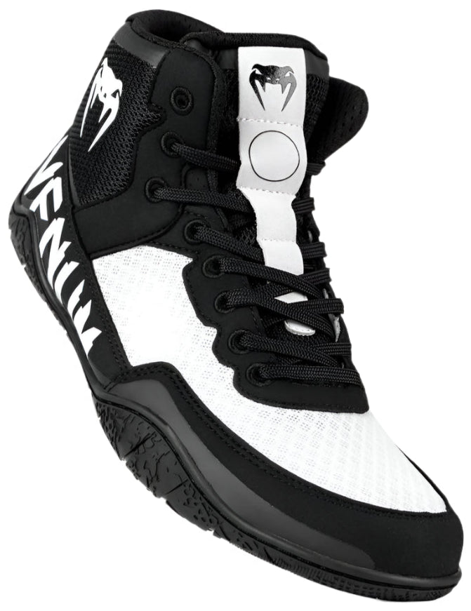 Venum Elite Wrestling Shoes - Black/White