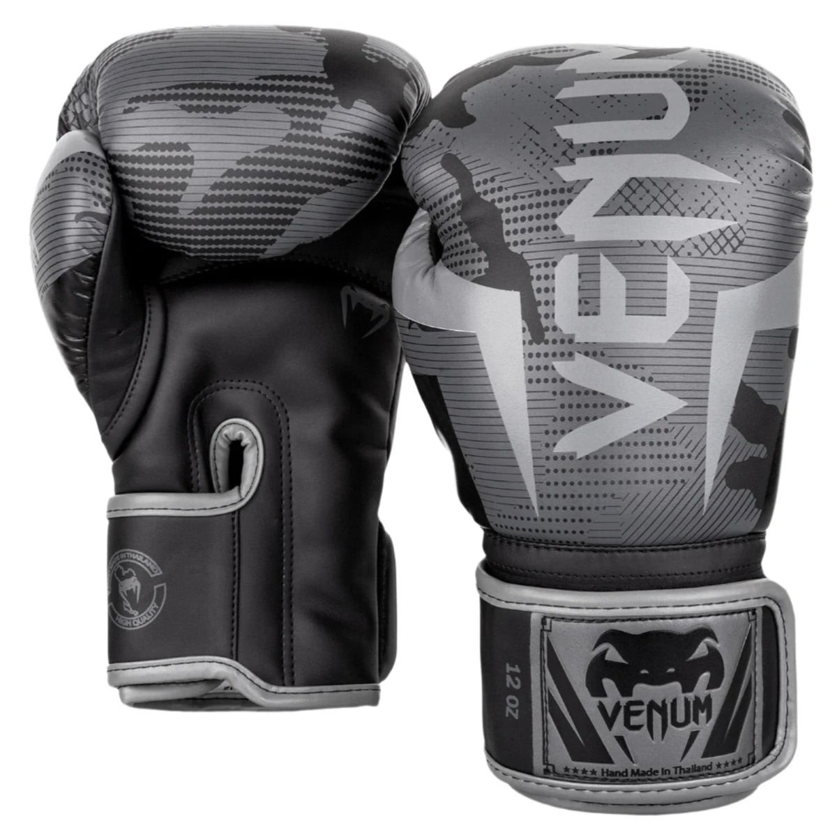 Venum Elite Boxing Gloves - Black/Dark Camo