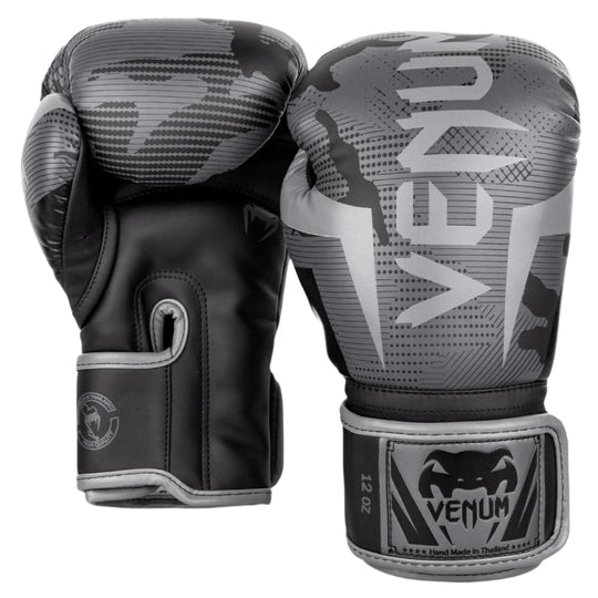 Venum Elite Boxing Gloves - Black/Dark Camo