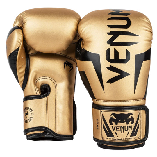 Venum Elite Boxing Gloves - Gold/Black