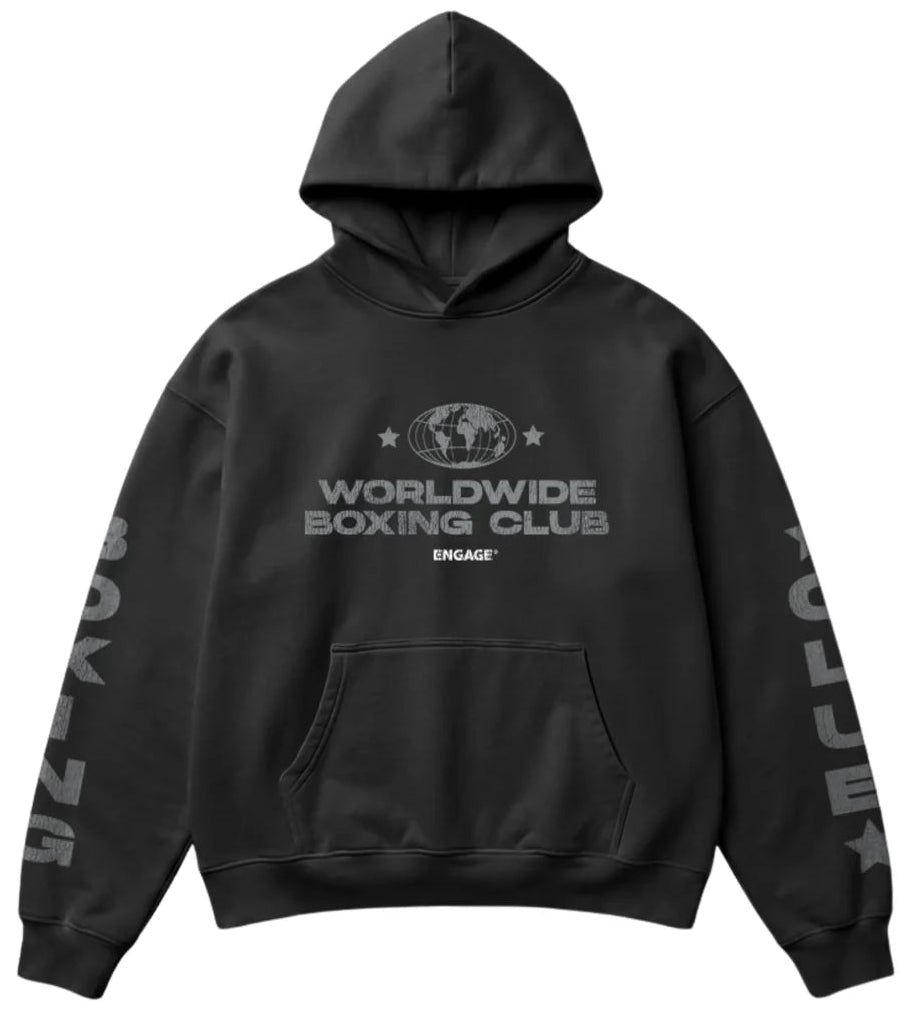 Engage Boxing Club Hoodie - Faded Black
