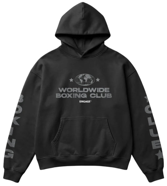 Engage Boxing Club Hoodie - Faded Black