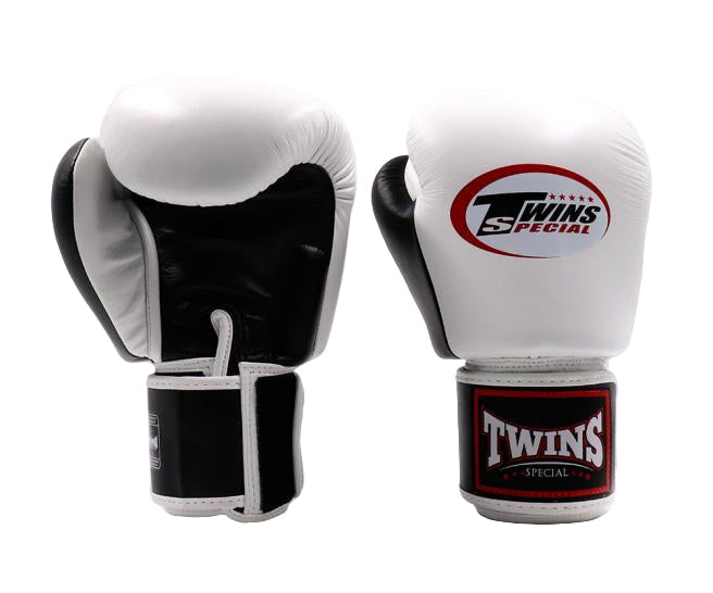 Twins Special Boxing Gloves - Black/ White