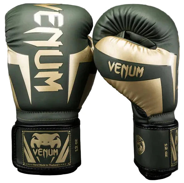 Venum Elite Boxing Gloves - Khaki