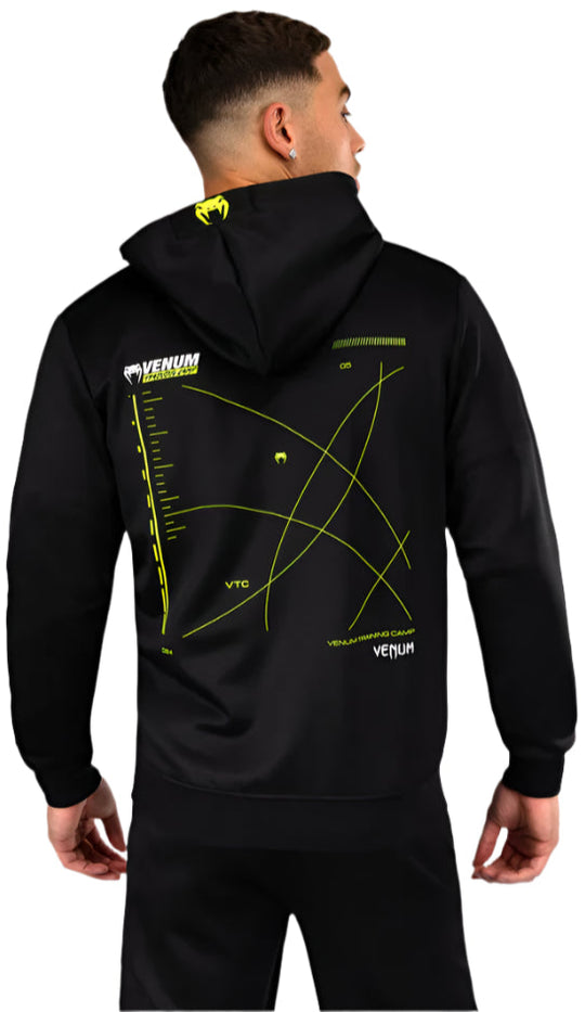 Venum Training Camp 4.0 Full Zip Hoodie - Black/Neon Green