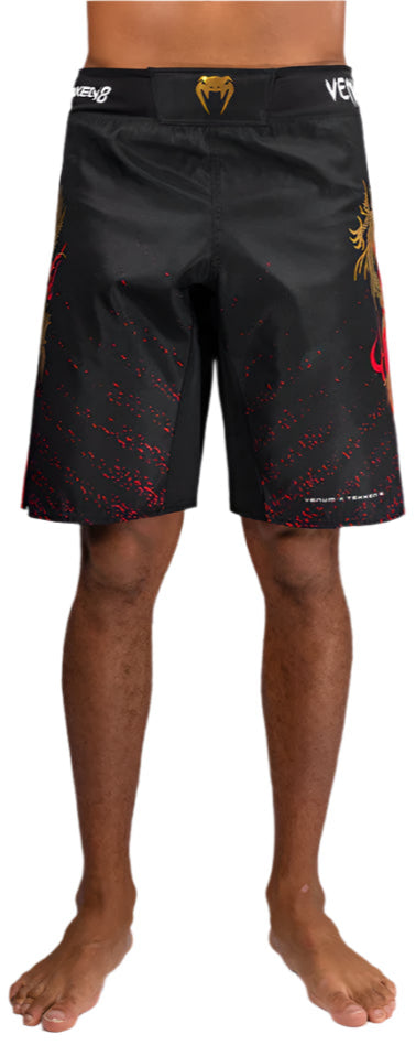 Venum X TEKKEN 8 - Marshall Law Fight Shorts - Black/Red/Gold