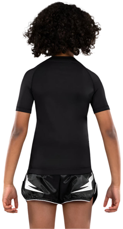 Venum Contender Kids Rashguards Short Sleeves - Black