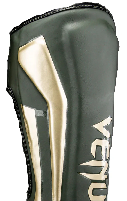 Venum Elite Shin Guards - Khaki