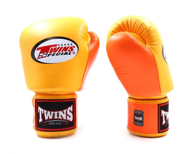 Twins Special Boxing Gloves - Orange/ Yellow