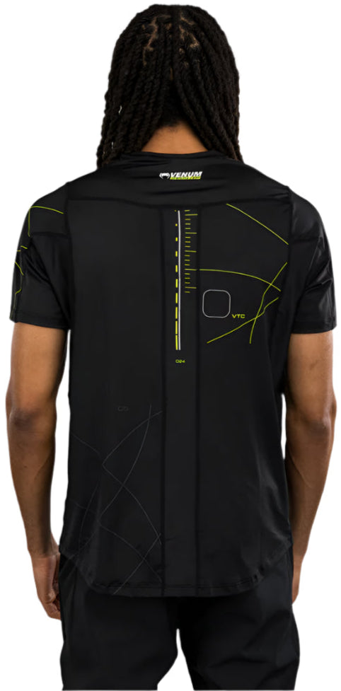 Venum Training Camp 4.0 Dry Tech T-Shirt - Black/Neon Green
