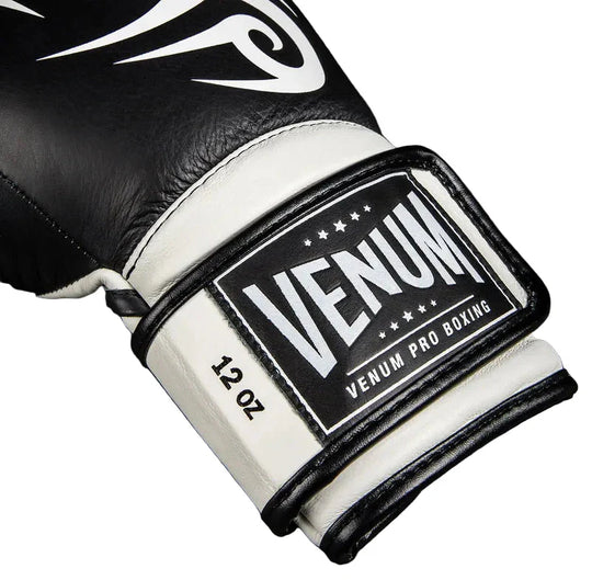 Venum Giant 2.0 Mike Tyson Pro Boxing Gloves - Deep Black/Optical White