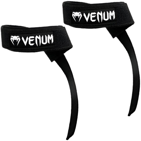 Venum Hyperlift Weightlifting Straps - Black - Pair