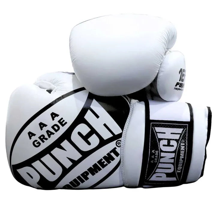 Punch Boxing Gloves - Xl Hand Fit - 16Oz - White