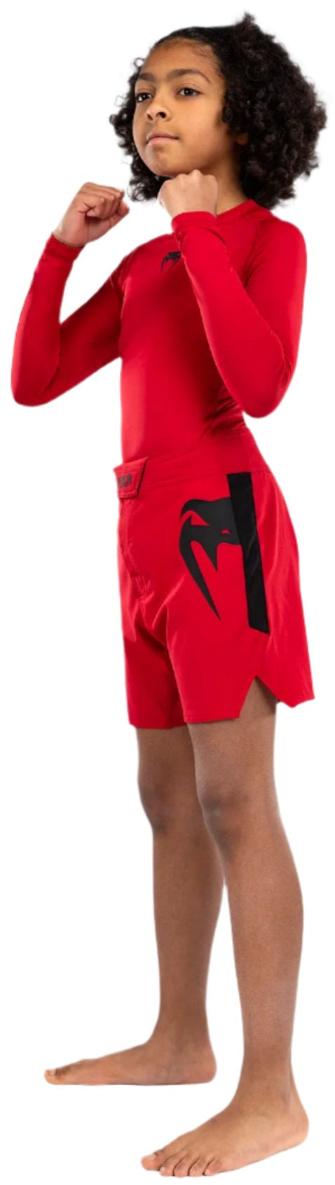 Venum Light Kids Fight Shorts - Cherry Red