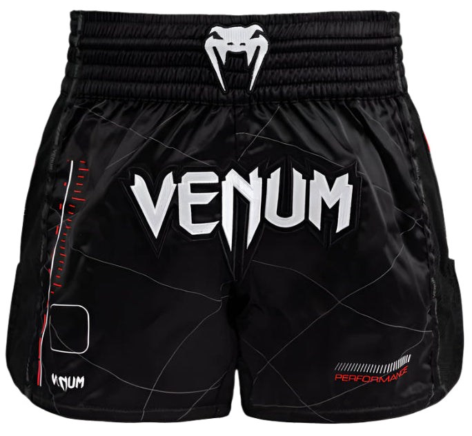 Venum Tactical XT Muay Thai Shorts - Black/Fire Red