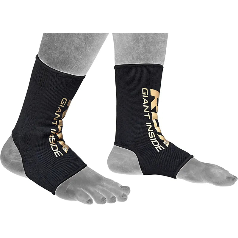 RDX Ankle Guards - Black/Gold