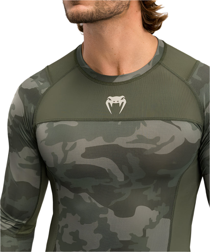 Venum G-Fit Air Men's Long Sleeve Rashguard - Army Camo