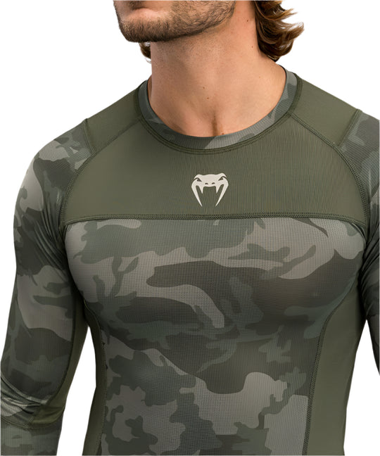 Venum G-Fit Air Men's Long Sleeve Rashguard - Army Camo