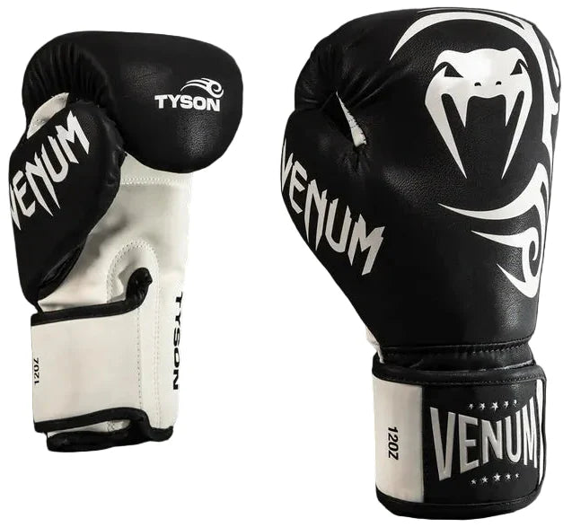 Venum Mike Tyson Replica Boxing Gloves - Deep Black/Optical White